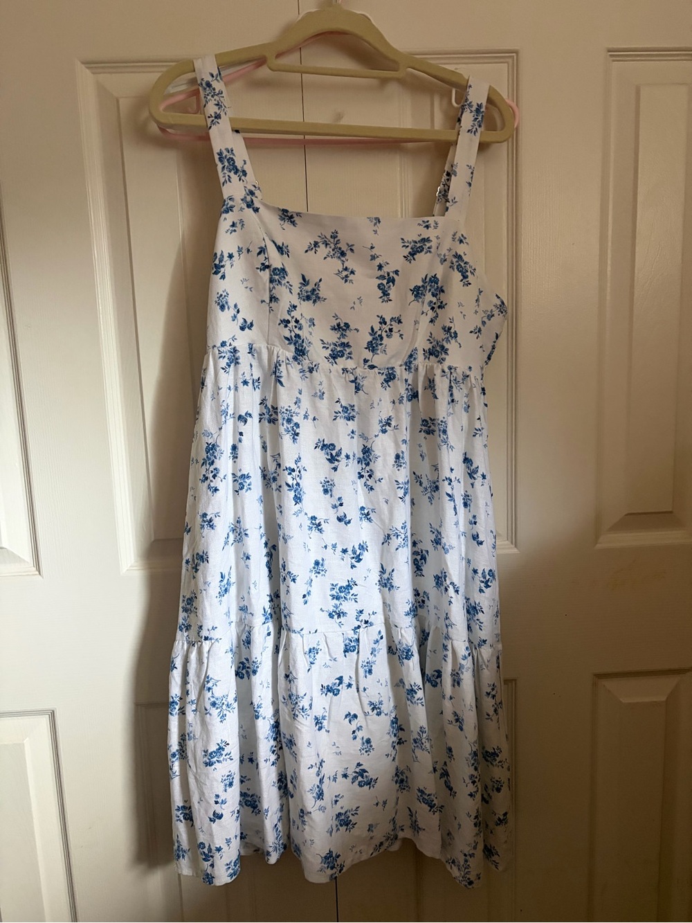 Dalia Blue & White Floral Sundress | Size Large